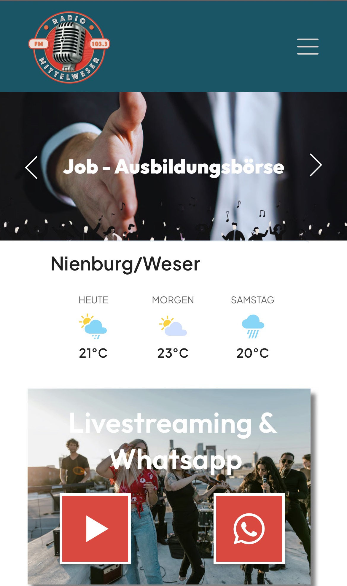 Mobile Webdesign Ansicht 4