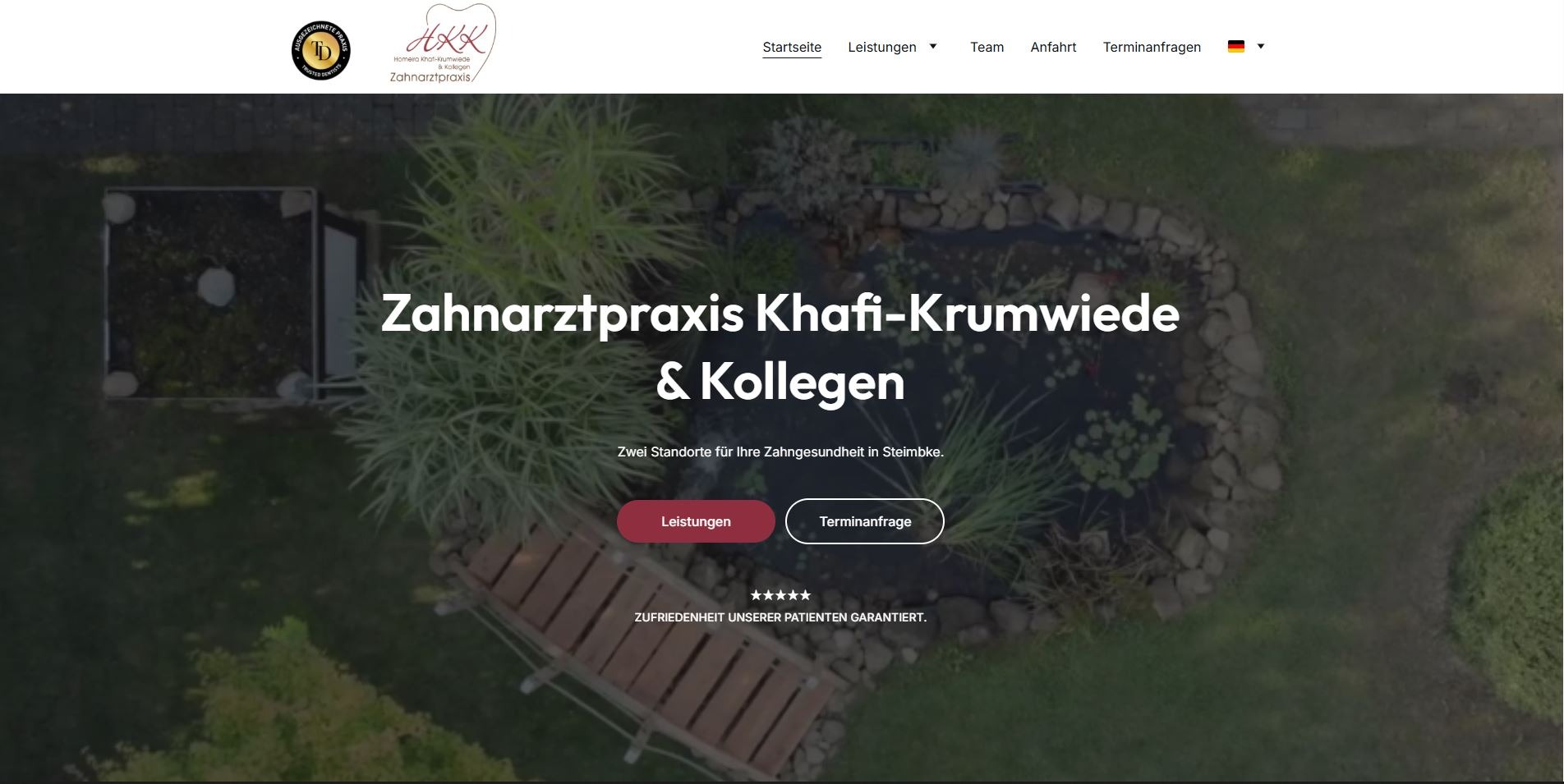 Desktop Webdesign Beispiel 2 Scholz & Friese