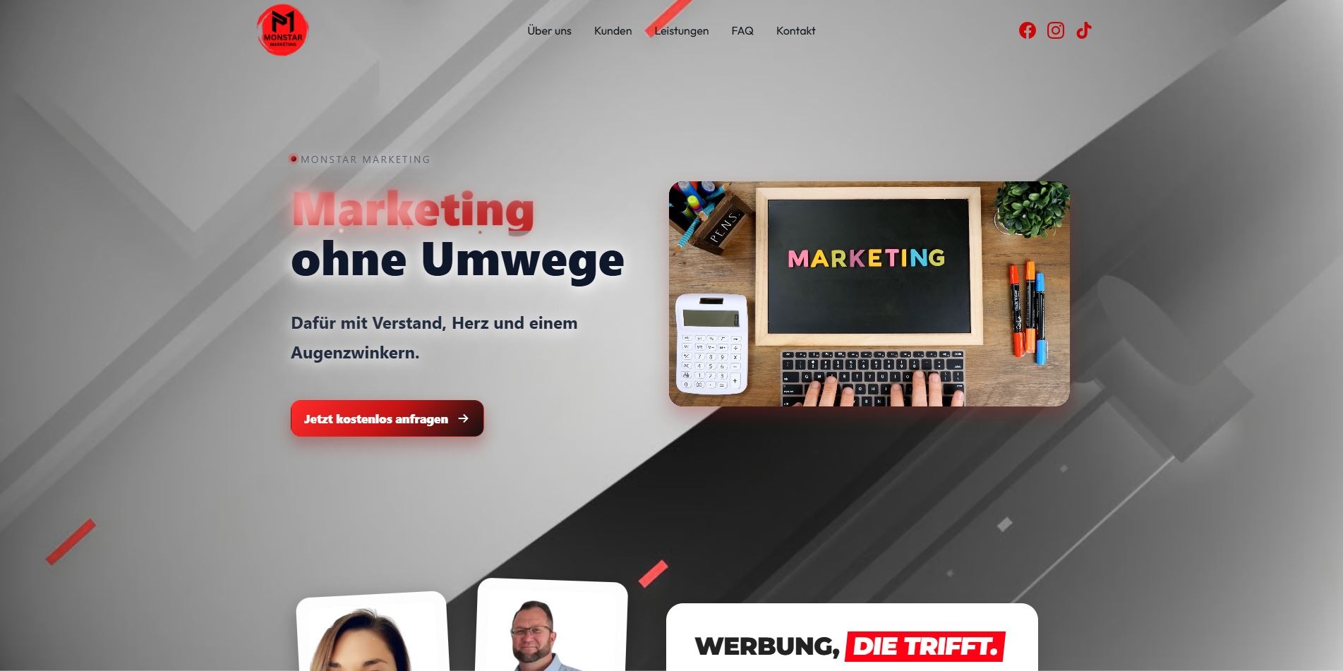 Desktop Webdesign Beispiel 1 Scholz & Friese